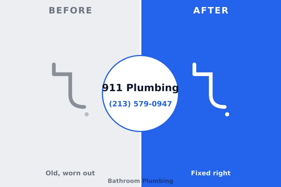Before and after: plumbing company Rochester, NY